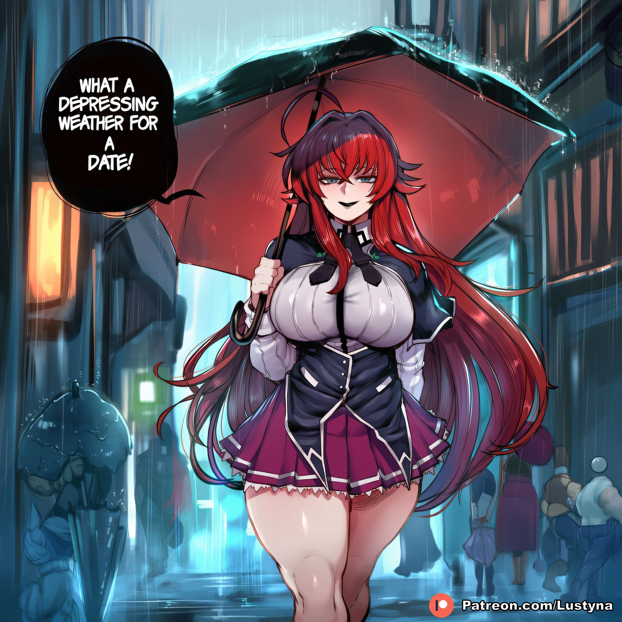 Akeno Himejima (High School Dxd) Rule 34 Image