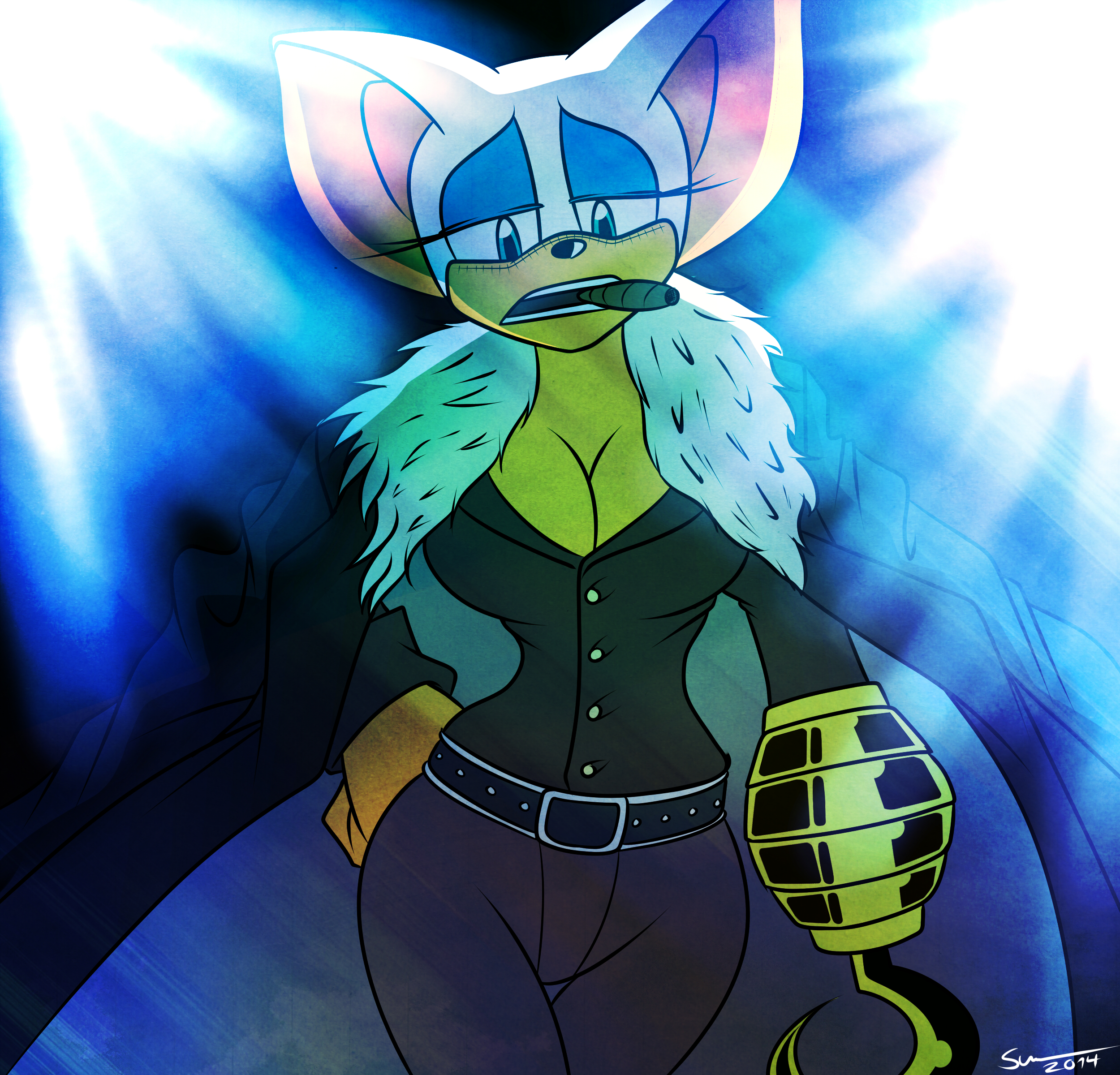 Rouge The Bat (Crocodile (One Piece)) Rule 34 Image