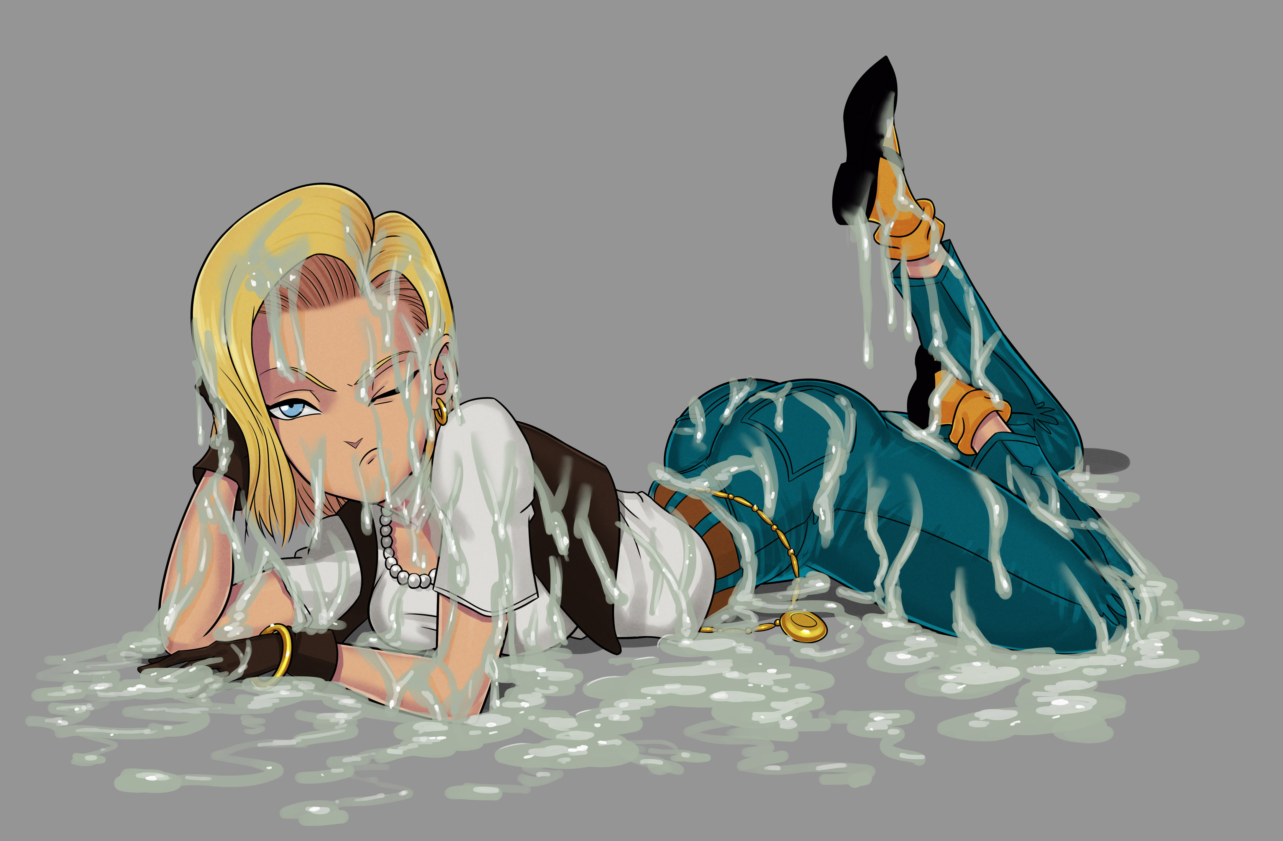 Android 18 (Dragon Ball) Rule 34 Image