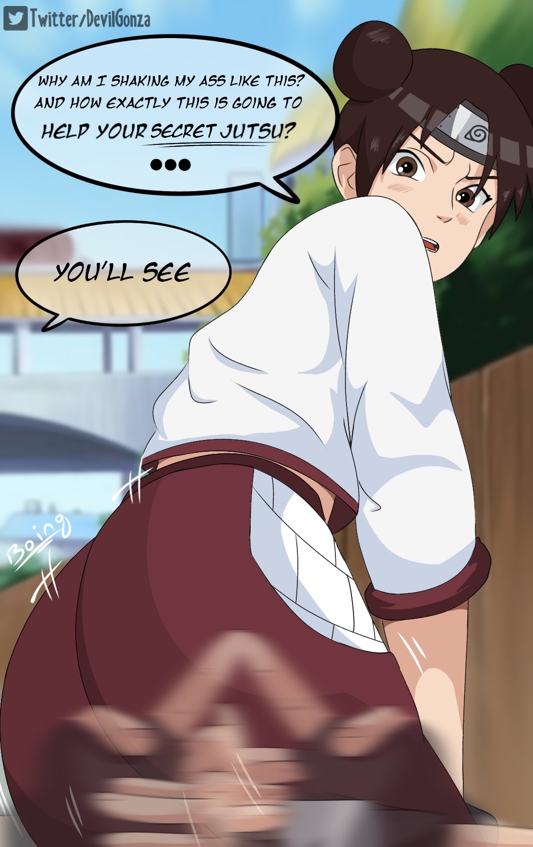 Rule 34 - big breasts breasts clothed female deviltokyo female female focus  female only naruto naruto (series) naruto shippuden solo solo female solo  focus tenten | 4027054