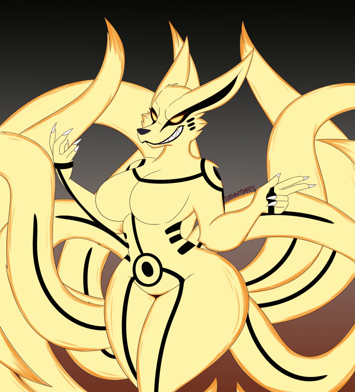 Female Kurama (Naruto) Rule 34 Image
