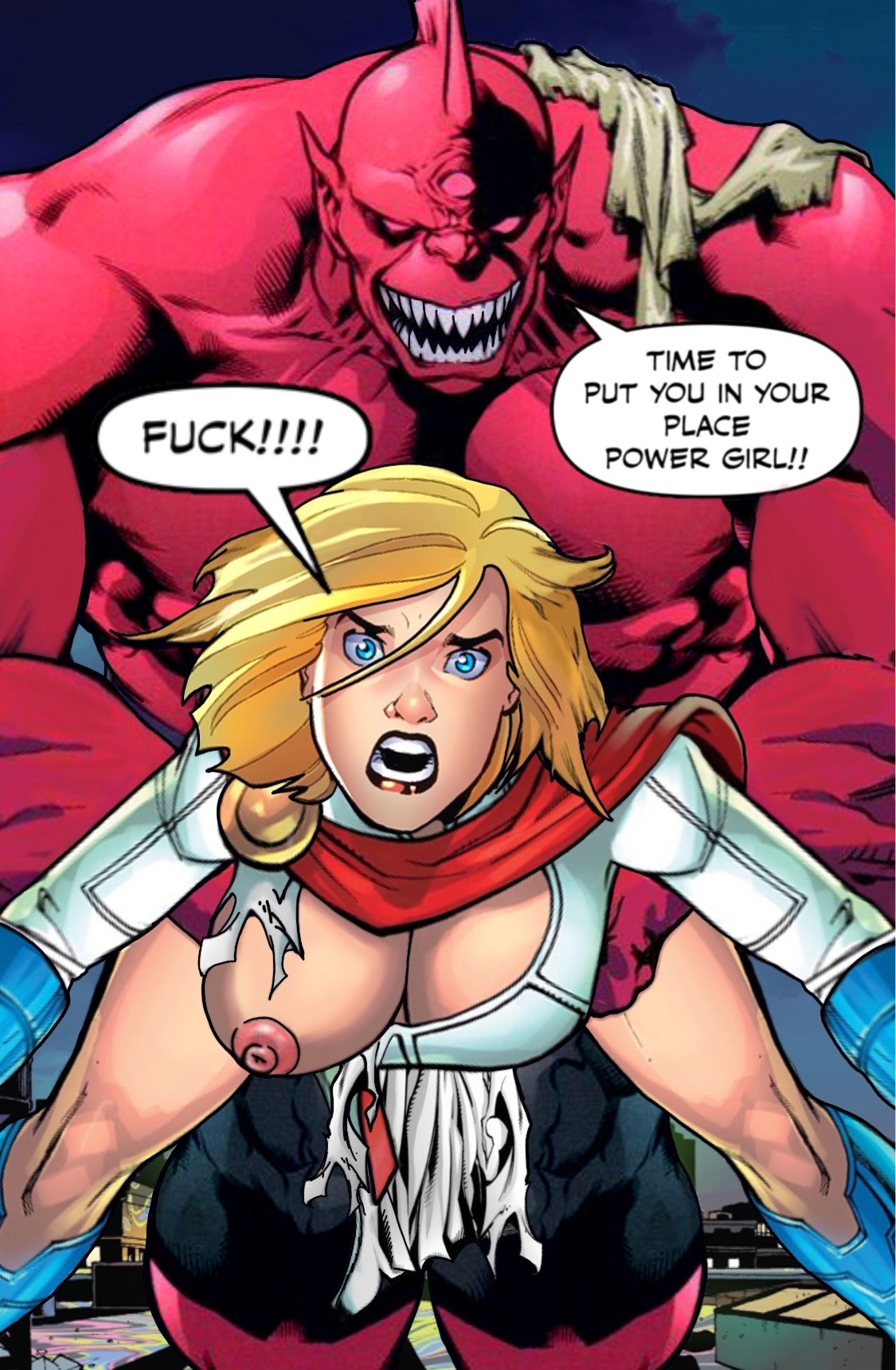 Power Girl (Dc) Rule 34 Image