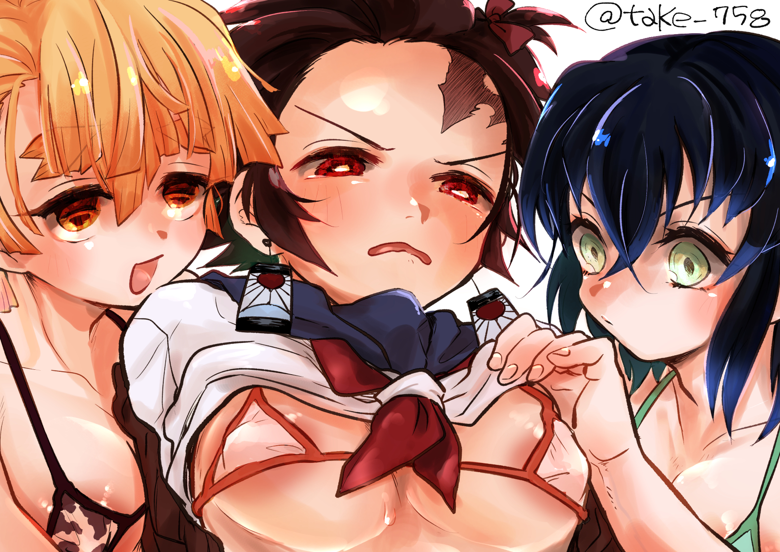 Female Tanjirou (Demon Slayer) Rule 34 Image