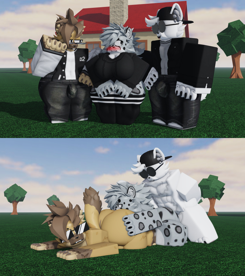 Rule 34 1girls 2boys 3d ass canine eating ass fat ass feline  