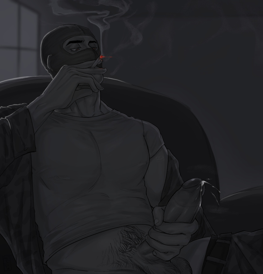 cigarette rule 34 Rule 34 - big cock big penis cigarette cum gay gay male jerking off male  mask masked masked male masturbation military uniform original character  penis smoke smoking solo male spurt toxikkwaist