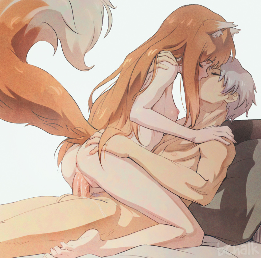 Rule 34 - 1boy 1girls animal ear fluff animal ears anus ass breasts