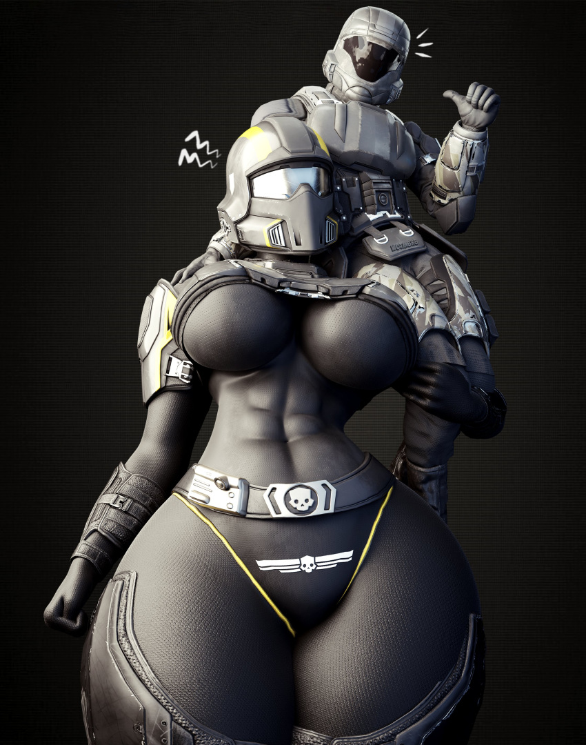 Rule 34 - 3d 3d (artwork) abs athletic athletic female big breasts