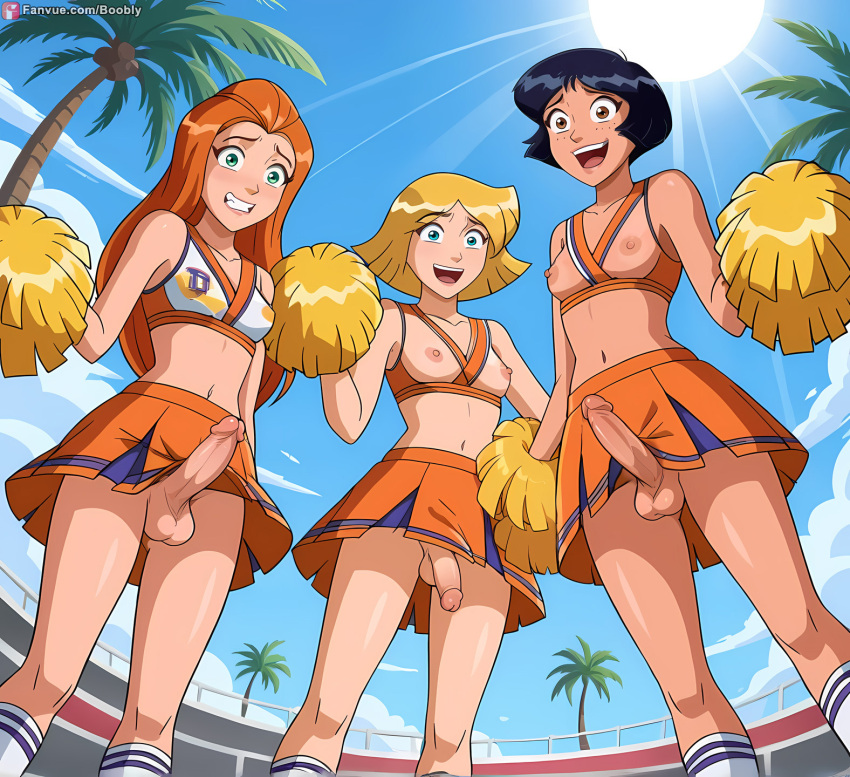 Rule 34 - 3futas ai generated alex (totally spies) blonde hair blue