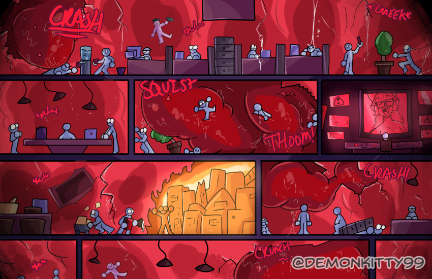 Rule 34 - building insertion building sex cervix comedy demon demon