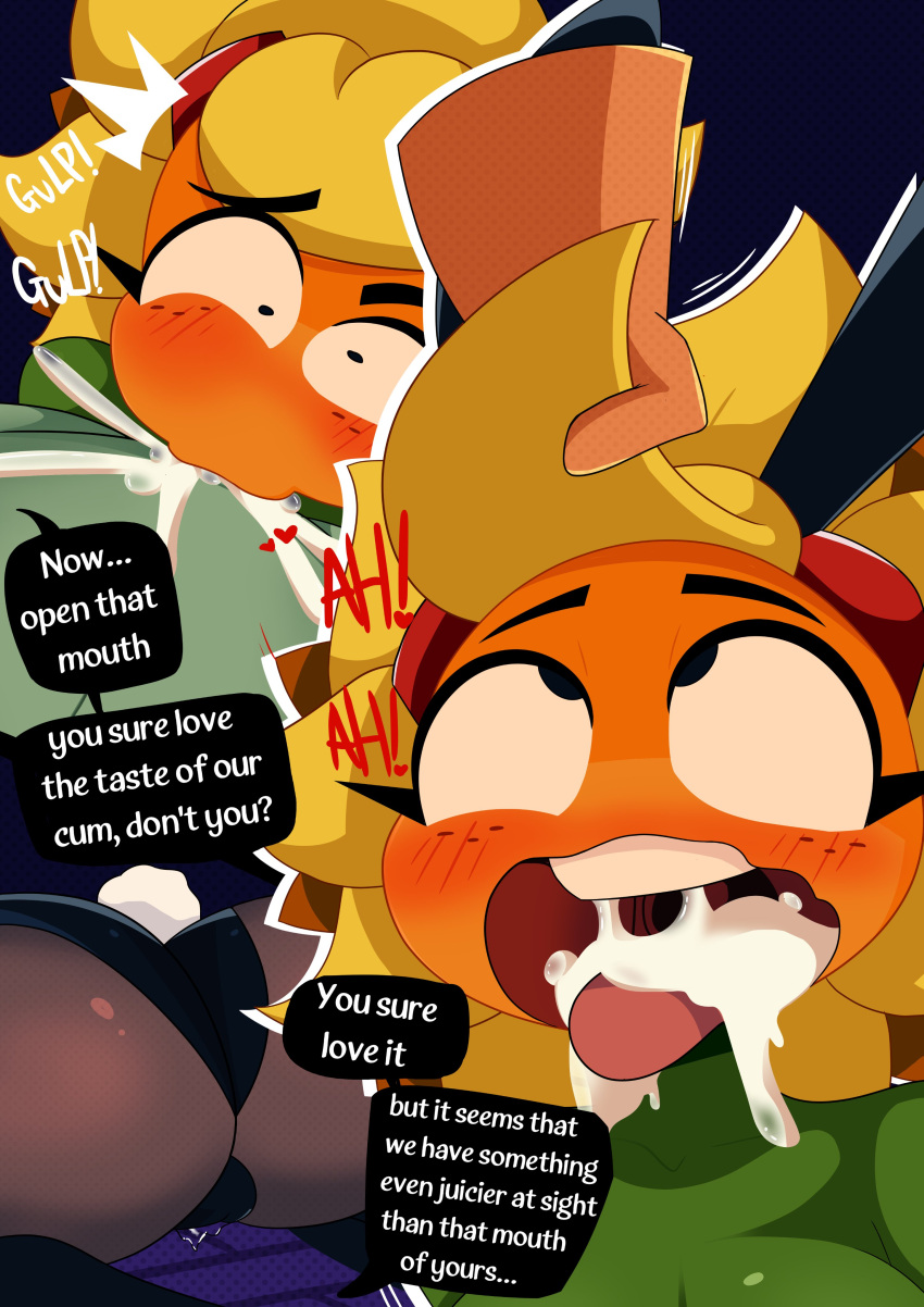 Rule 34 - blush bunny girl bunnysuit comic cum in mouth female green ...