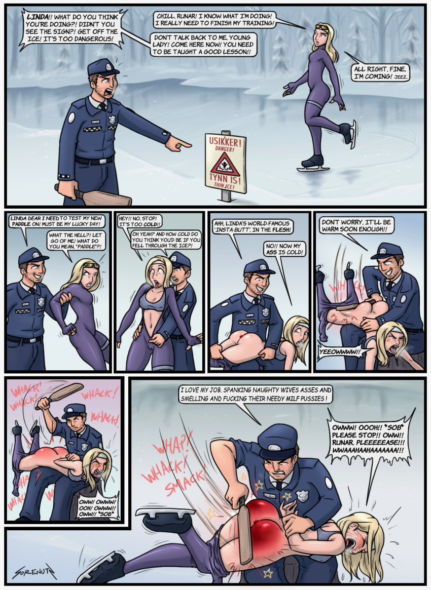 Rule 34 - 1boy 1girls cop derrieres in danger embarrassed embarrassed